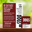Recherche de animaux standard cartes visite Marcheur de chiens