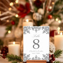 Recherche de hiver mariage table cartes Argent