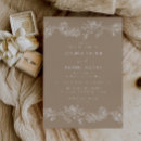 Recherche de et floral blanc mariage invitations Élégant
