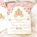 Recherche de princesse citrouille invitations Rose et or