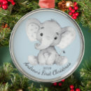 Recherche de éléphant ornements Premier noël pour bébé
