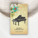 Recherche de piano vintage cartes visite Professionnel