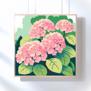 Recherche de hortensia rose posters Fleurs