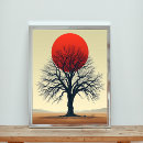 Suche nach japanische sonne poster Silhouette