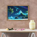 Recherche de plage palmier posters Vagues de l'océan
