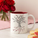 Recherche de coeur blanc rouge tasses Mignon