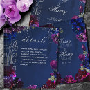 Recherche de saphir bleu marine invitations Floral