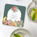 Recherche de citrouille dessous de verres Floral