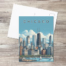 Suche nach chicago skyline postkarten Reise