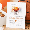 Recherche de de basket ball invitations Minimaliste