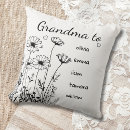 Recherche de grandes fleurs coussins Grandmother