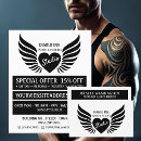 Recherche de coeur de tatouage cartes visite Tatoueur