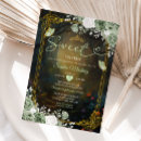 Recherche de green 16ans anniversaire invitations Élégant