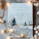 Suche nach moderne winterhochzeit einladungen Aquarell