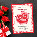 Recherche de gâteaux mariage invitations Rouge