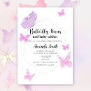 Recherche de papillon lilas pourpre invitations Aquarelle