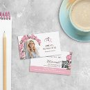 Recherche de monogramme floral cartes visite Féminin