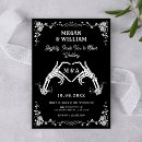 Recherche de coeur gothique invitations Squelette