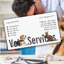 Recherche de clinique animale cartes visite Chien marche