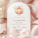 Recherche de de citrouille de fille anniversaire invitations Citrouille arc rose