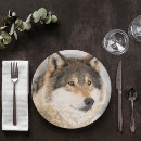 Recherche de loup assiettes Animal