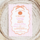 Recherche de de citrouille de fille anniversaire invitations Élégant