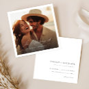 Recherche de moderne carrées mariage invitations Typographie