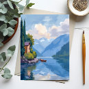 Recherche de lac como cartes postales Travel