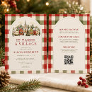 Recherche de village invitations De fête prénatale d'hiver