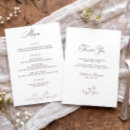 Recherche de victorien mariage menus Vintage