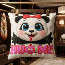 Recherche de panda de coussins Toute personne