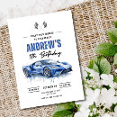 Recherche de voiture sport invitations D'anniversaire de course