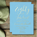 Recherche de quatre vingts invitations Typographie minimale simple