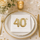 Recherche de 40 ans serviettes Quarantième