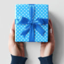 Recherche de pois papier cadeau Bleu