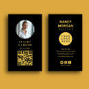 Recherche de agent d assurance cartes visite Noir et or