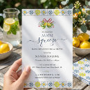 Recherche de mosaïque invitations Bleu et jaune