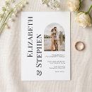 Recherche de arche mariage invitations Noir et blanc