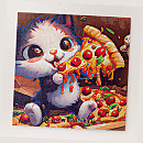 Recherche de pizzas puzzles Chaton