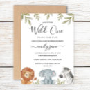 Recherche de animaux safari invitations Mignon