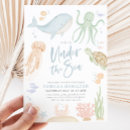 Recherche de ocean animals baby shower invitations Mother to be