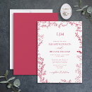 Recherche de magenta mariage invitations Monogramme