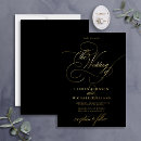 Recherche de elegant black mariage invitations Moderne