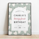 Suche nach first birthday sign poster Beere zum ersten geburtstag