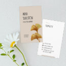 Recherche de ginkgo cartes visite Minimaliste