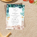 Recherche de rose et bleu turquoise invitations Moderne