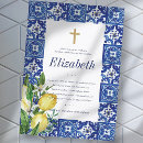 Recherche de tuile espagnole invitations Bleu
