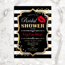 Recherche de black bridal shower invitations Pour elle