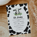 Recherche de cow baby shower invitations Animal de ferme