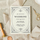 Recherche de noir et ivoire invitations Classique